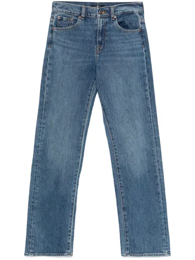 Seven Tess Wide-leg Denim Jeans In Blue