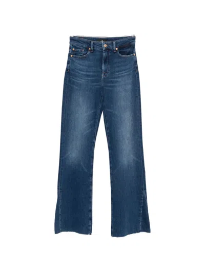Seven The Leggy Bootcut Denim Jeans In Navy