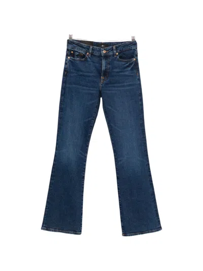 Seven The Leggy Bootcut Denim Jeans In Navy