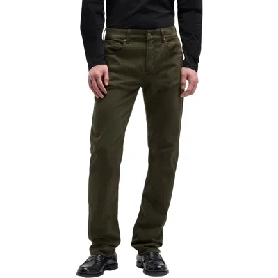 Seven The Straight Leg Jeans In Green