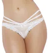 Seven 'til Midnight Laila Open Crotch Panty In White In White