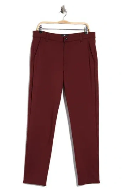 Seven Travel Chino Pants In Burgundy