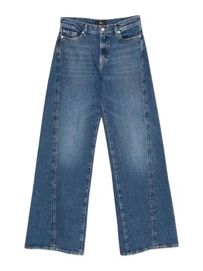 Seven Twisted Lotta Jeans With Studs In Blue