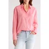 Seven Voile Cotton Button-down Shirt In Blush