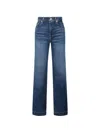 Seven Whiskering-effect Five-pockets Jeans In Blue