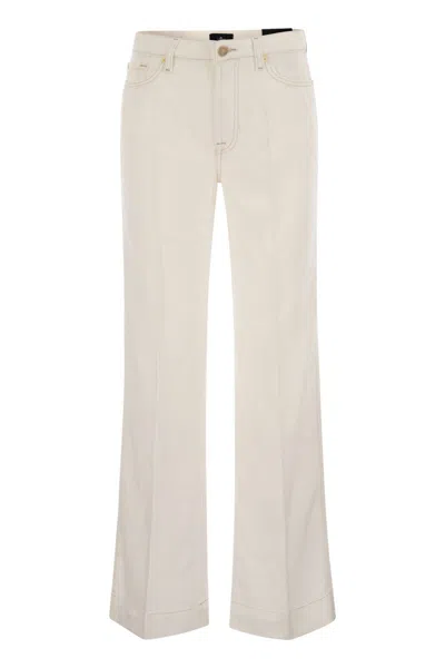 Seven White Lyocell Modern Dojo Pant In Neutral