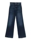 Seven Wide-leg Jeans With Concealed Fly In Blue
