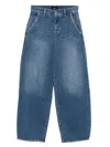 Seven Classic Straight-leg Jeans With Timeless Faded Wash In Blue