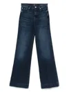 Seven Wide-leg Jeans With Concealed Fly In Blue