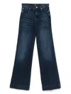 Seven Wide-leg Jeans With Concealed Fly In Brown