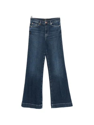 Seven Wide-leg Jeans In Blue