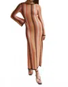 Seven Wonders Aimee Knit Midi Dress In Orange Multi In Orange