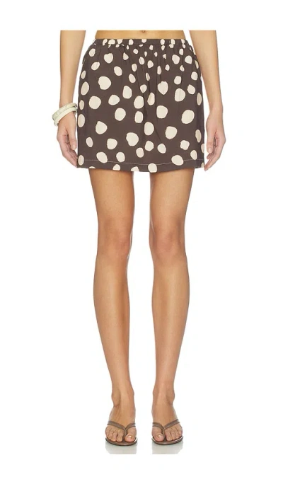 Seven Wonders Alana Mini Skirt In Brown