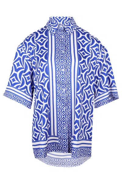 Seven Wonders Alara Short Sleeve Shirt Navy In Blue