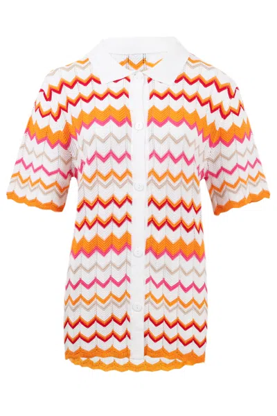 Seven Wonders Albie Top Orange Multi