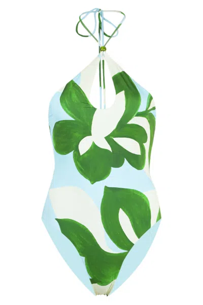 Seven Wonders Amoree Blue Keyhole One Piece In Multi