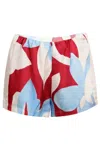Seven Wonders Amoree Elasticated Short Red In Blue