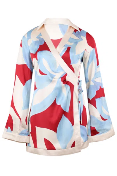 Seven Wonders Amoree Long Sleeve Mini Dress In Multi