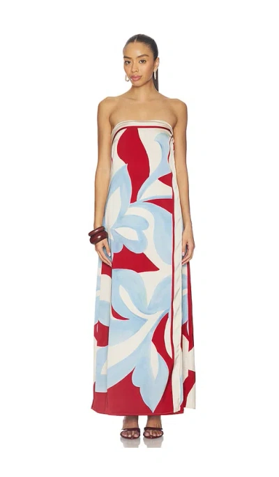 Seven Wonders Amoree Strapless Maxi Dress In Multi