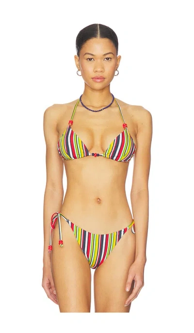 Seven Wonders Amoree Triangle Bikini Top In Multi
