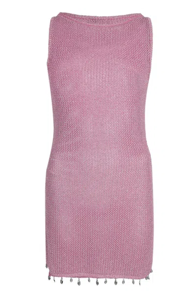 Seven Wonders Ariya Mini Dress Pink Metallic