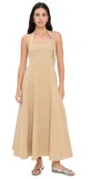Seven Wonders Astrid Halter Midi Dress Camel In Brown