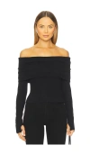 Seven Wonders Barly Off Shoulder Top In Black