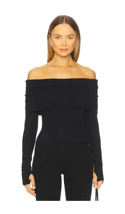 Seven Wonders Barly Off Shoulder Top In Black