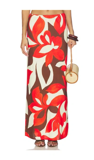 Seven Wonders Billie Maxi Skirt In Red