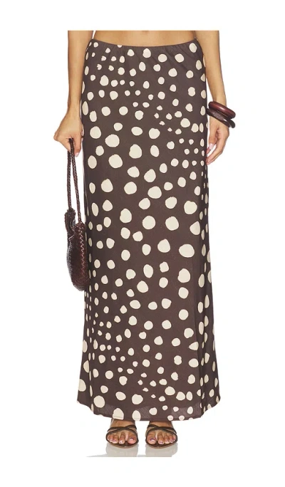 Seven Wonders Billie Maxi Skirt In Brown