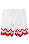 Seven Wonders Billie Short White/red In White