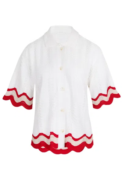 Seven Wonders Billie Top White/red