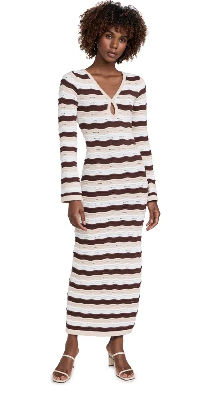 Seven Wonders Blanche Midi Dress Chocolate Multi