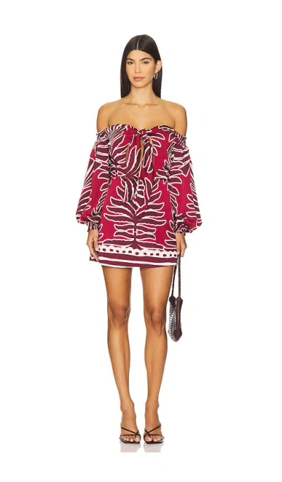 Seven Wonders Brodie Off Shoulder Mini Dress In Multi