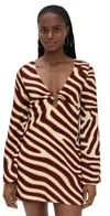Seven Wonders Caledeira Mini Dress Montie Choc In Burgundy