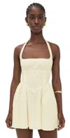 Seven Wonders Calianna Mini Dress Lemon Stripe In Yellow