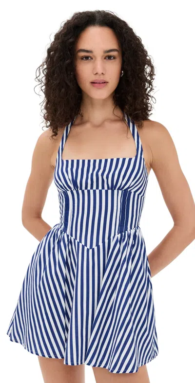 Seven Wonders Calianna Mini Dress Navy Stripe In Blue