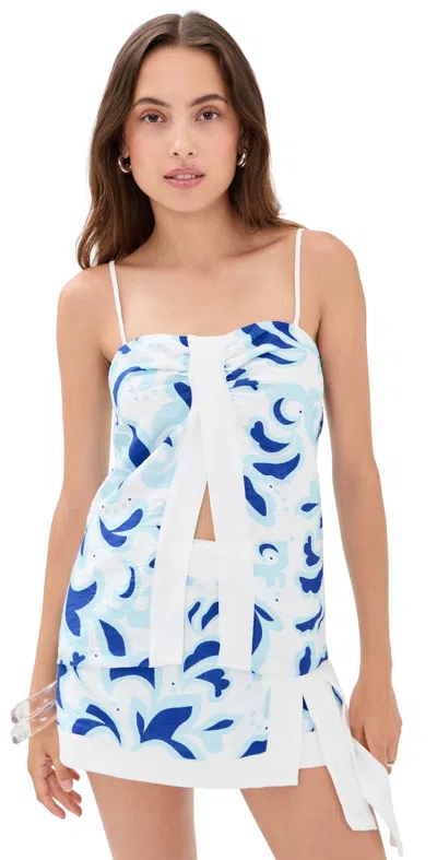 Seven Wonders Catriona Top Molly Blue/white In Multi
