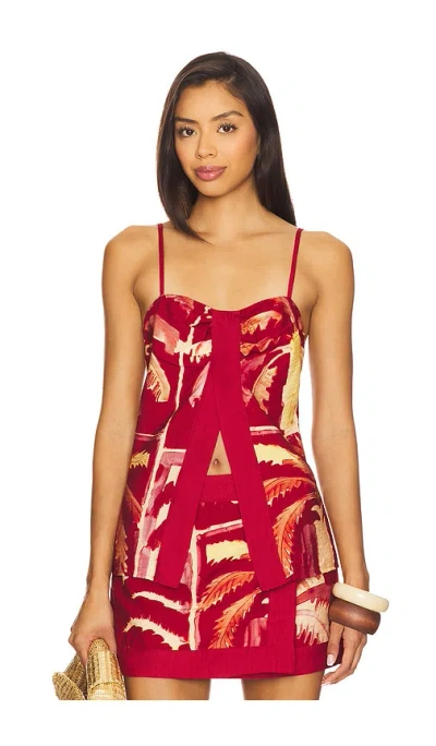 Seven Wonders Catriona Top In Red