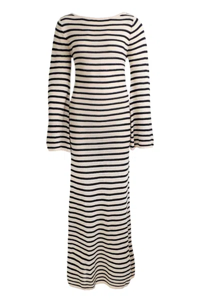 Seven Wonders Cherie Knit Maxi Dress Sand/black In Multi