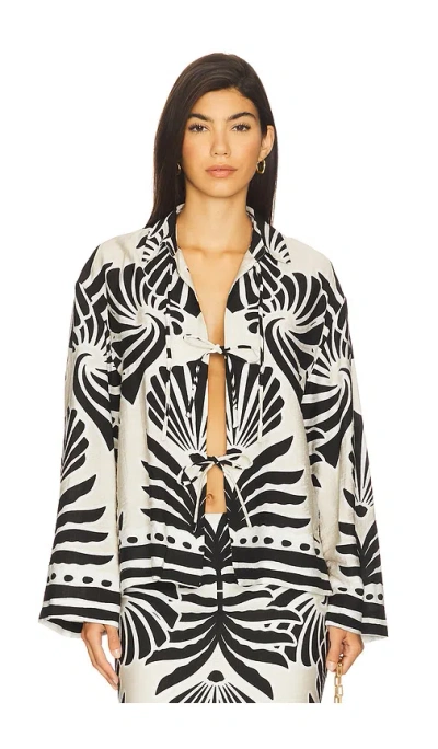 Seven Wonders Clementine Sleeved Top In White