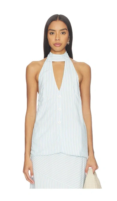 Seven Wonders Dania Halter Vest Top In White