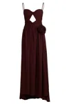 Seven Wonders Danika Maxi Dress Chocolate In Burgundy