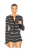 Seven Wonders Donna Long Sleeve Top In Black