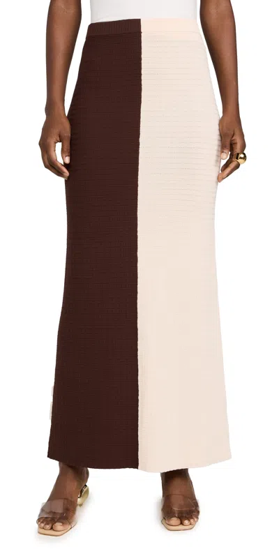 Seven Wonders Elita Maxi Skirt Chocolate/cream