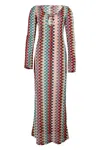 Seven Wonders Emerie Scoop Neck Maxi Dress Xyla Wave In Multi