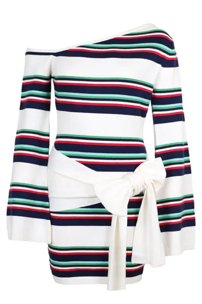 Seven Wonders Emryn One Shoulder Knit Dress Multi Stripe