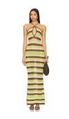Seven Wonders Hazel Maxi Dress In Lime Multi