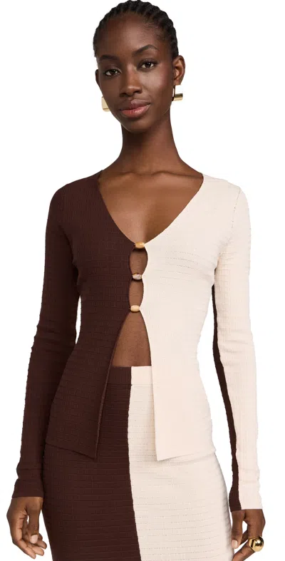 Seven Wonders Ilana Top Chocolate/cream