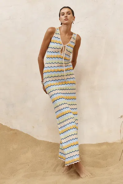 Seven Wonders Isabo Maxi Dress Blue Multi